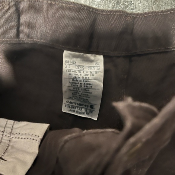 Carhartt Utility Double Knee Work Pant Loose Original Fit Dark Brown SZ 33W 30L - Picture 6 of 10